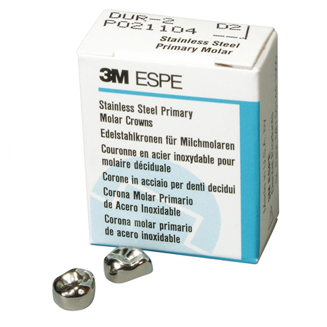 3M Stainless Steel First Primary Molar Crown Refill (2pcs/box) D-UL-2